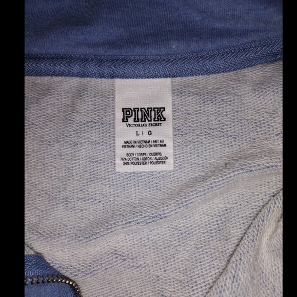 Victoria Secret PINK 3/4 zip sweatshirt - Picture 3 of 6